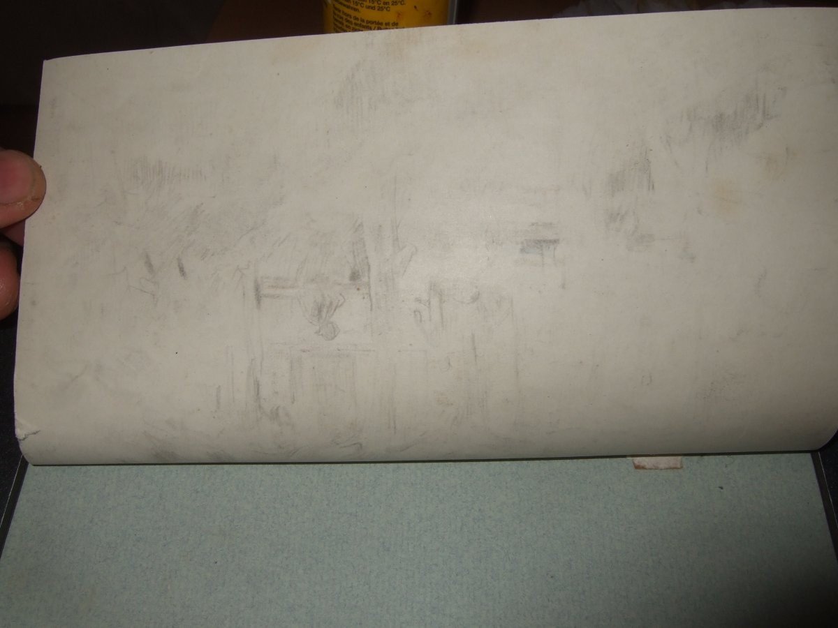 Nicolaas Van Der Waay. Project For His Painting "after The Concert At The Jardin d'Artis Royal", Signed-photo-2