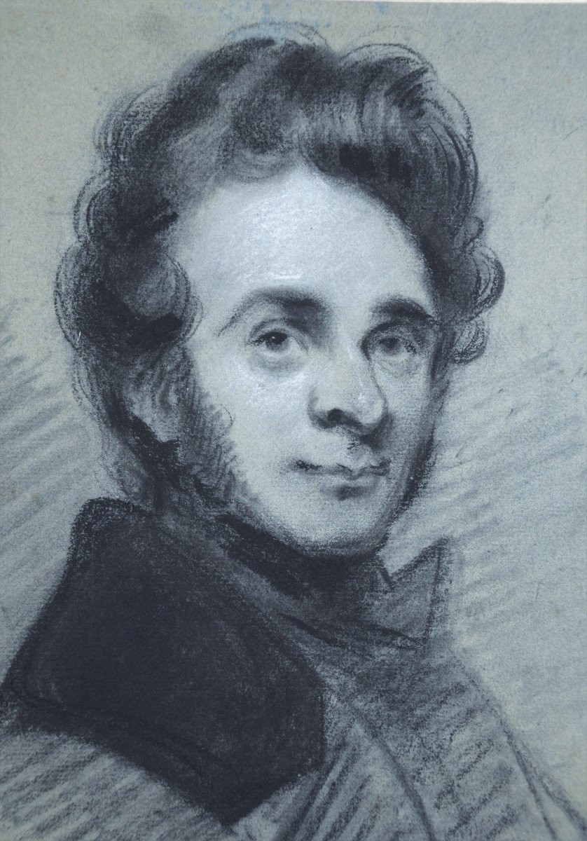 Ecole Française, Vers 1820. Portrait d'Homme.