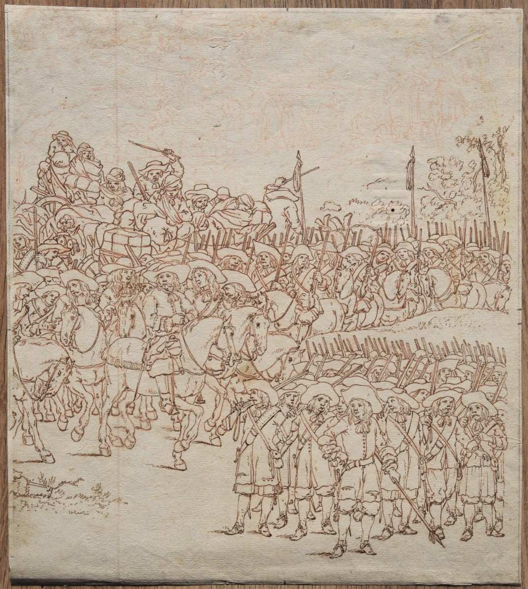 17th Century Northern School. View Of An Army Before The Battle.