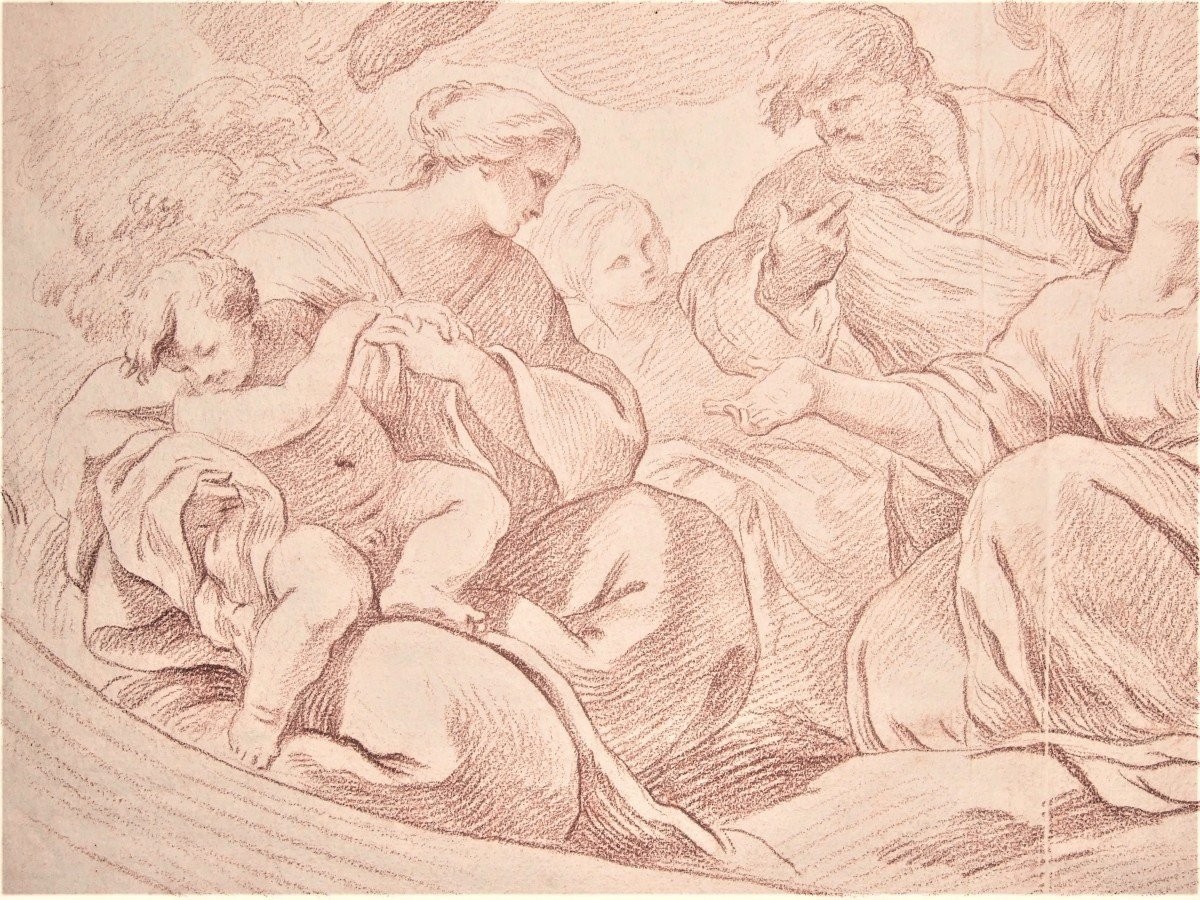 Ecole française, vers 1700. Scène mythologique.-photo-4