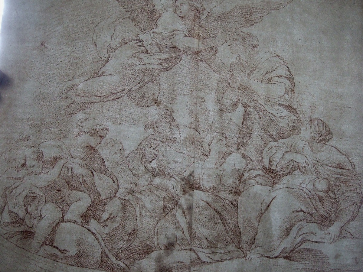 Ecole française, vers 1700. Scène mythologique.-photo-2
