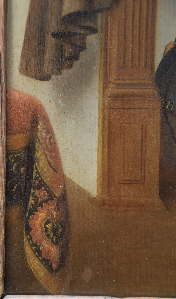 Isaack Koedijck 1617 - 1668. Couple s'embrassant.-photo-1