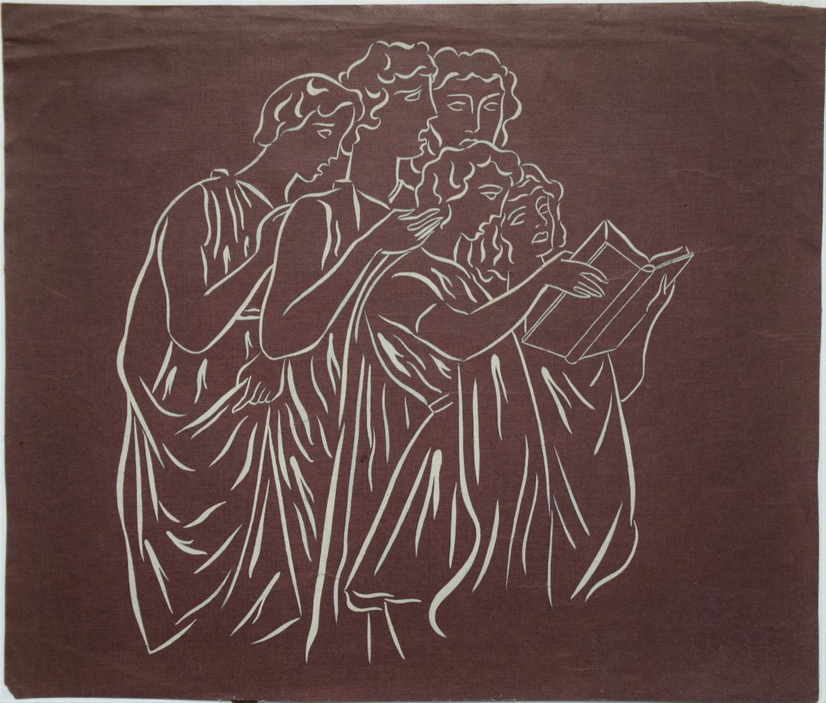 French School, Around André Derain. Women's Choir Singing.