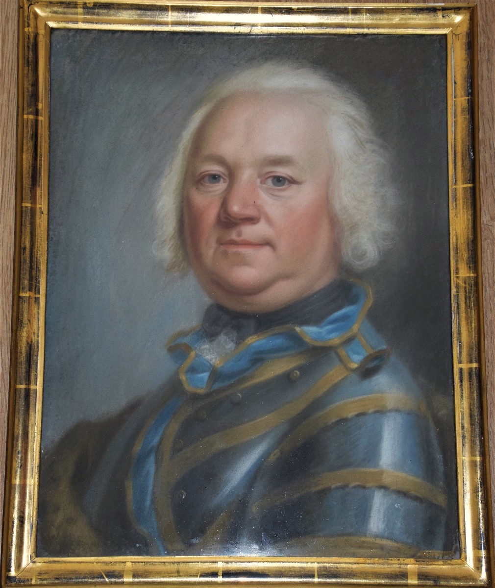 Charles-alexis Huin 1732-1786. Portrait Of L.s. Of Rathsamhausen Of Ehenwyr.