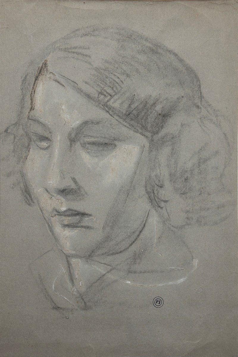 Paul Joostens 1889 - 1960. Portrait Of A Woman.-photo-2