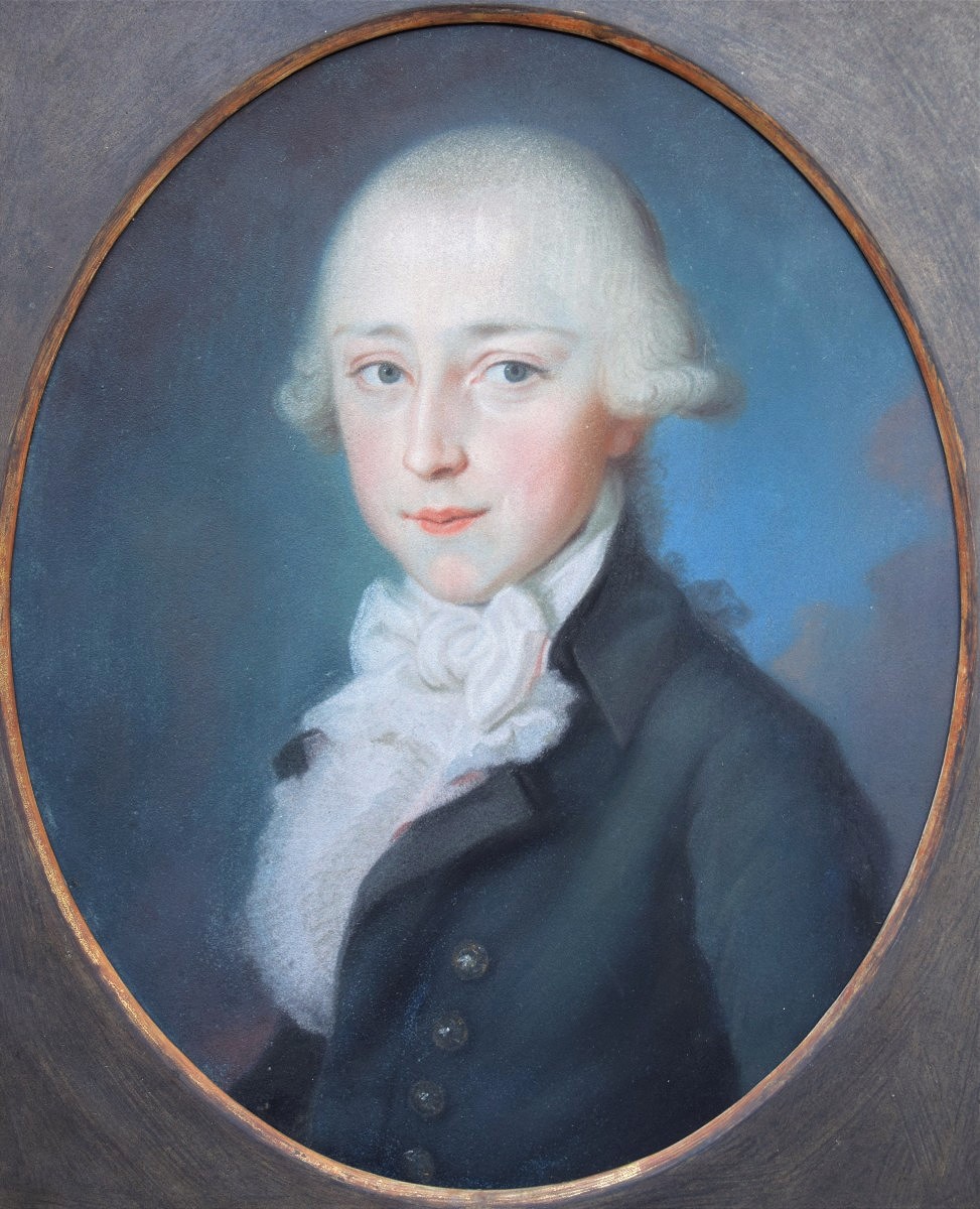 Ecole allemande, vers 1800. Portrait d'homme.