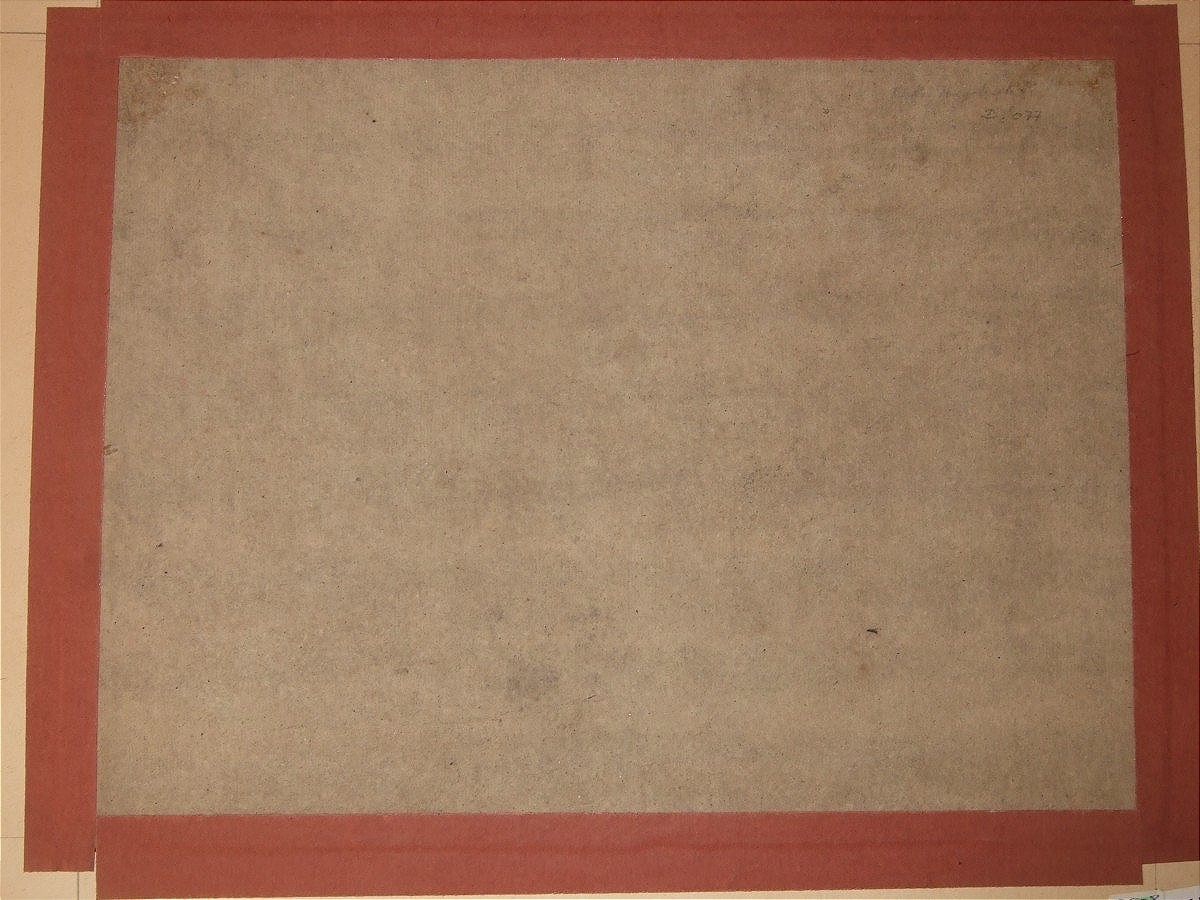 François Boucher 1703-1770. Studies Of Helmeted Faces - Counterproof.-photo-3