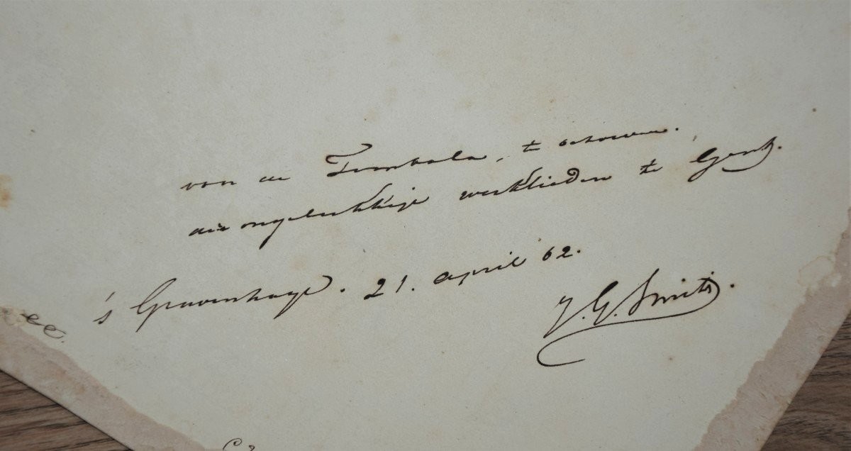 Jan Gerard Smits 1823 - 1910. Scène en bord de mer à Gravenhage., 1862-photo-2