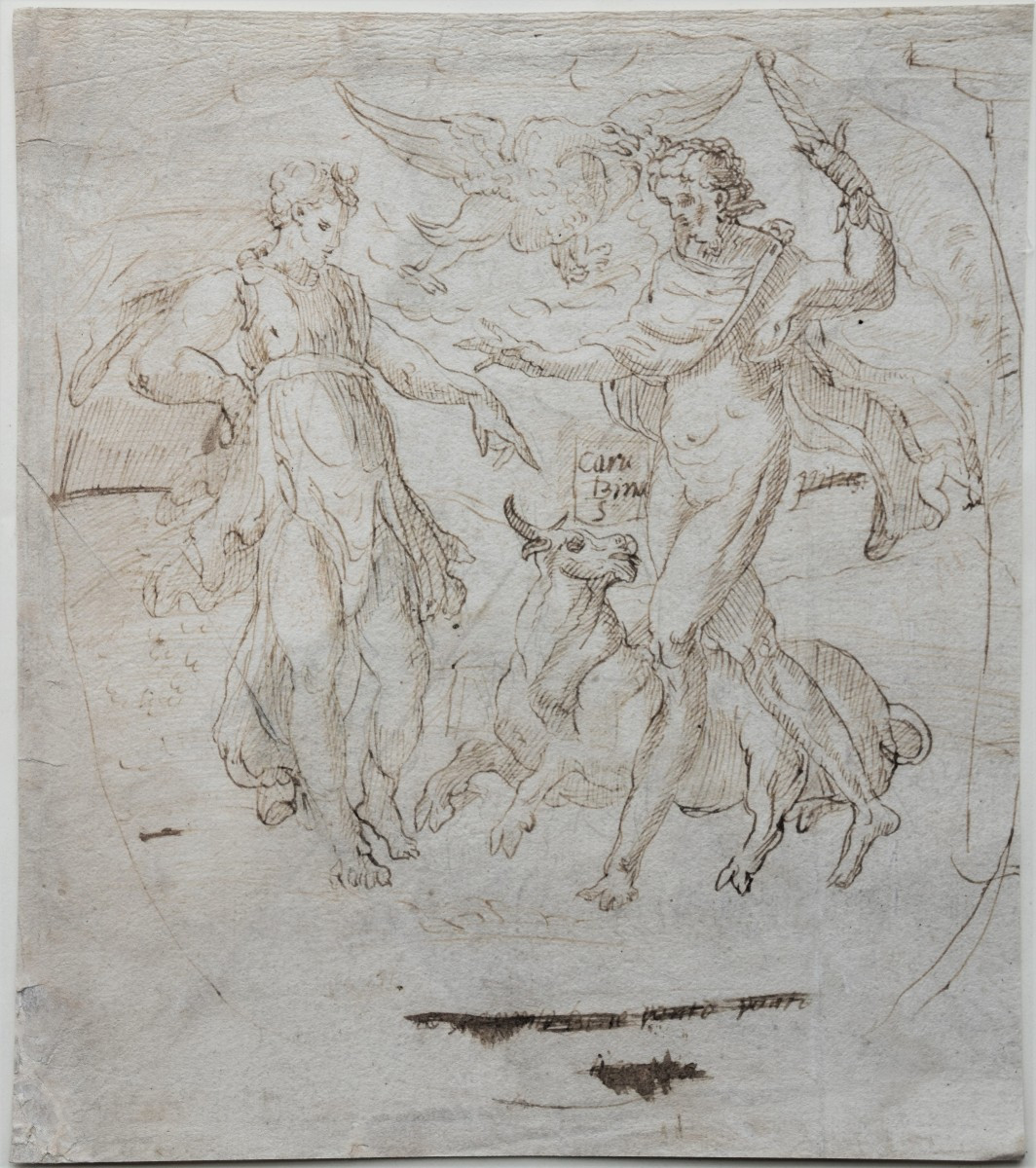 Northern School, 16th Century. Jupiter Offers Juno Io, Transformed Into A Heifer