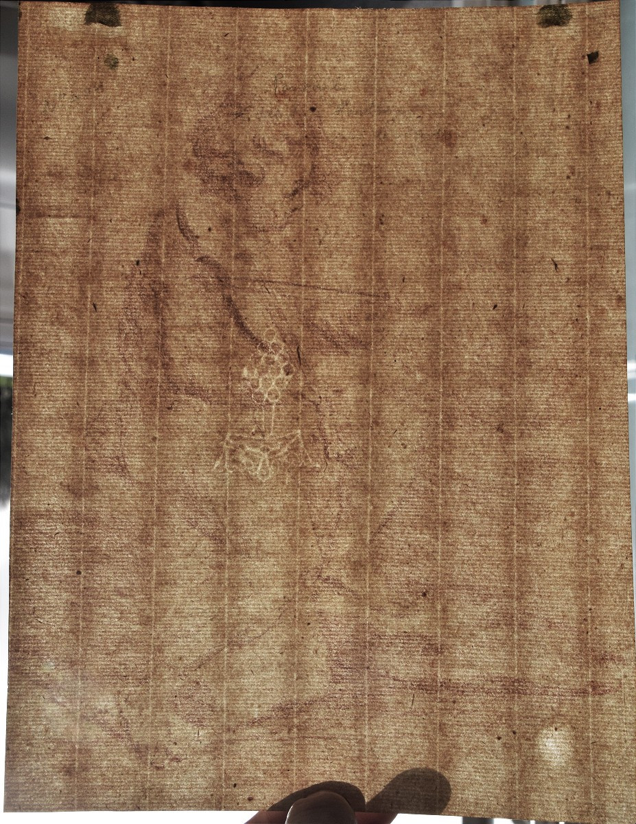 French School, 18th Century. Young Man Seated Playing The Violin.-photo-3