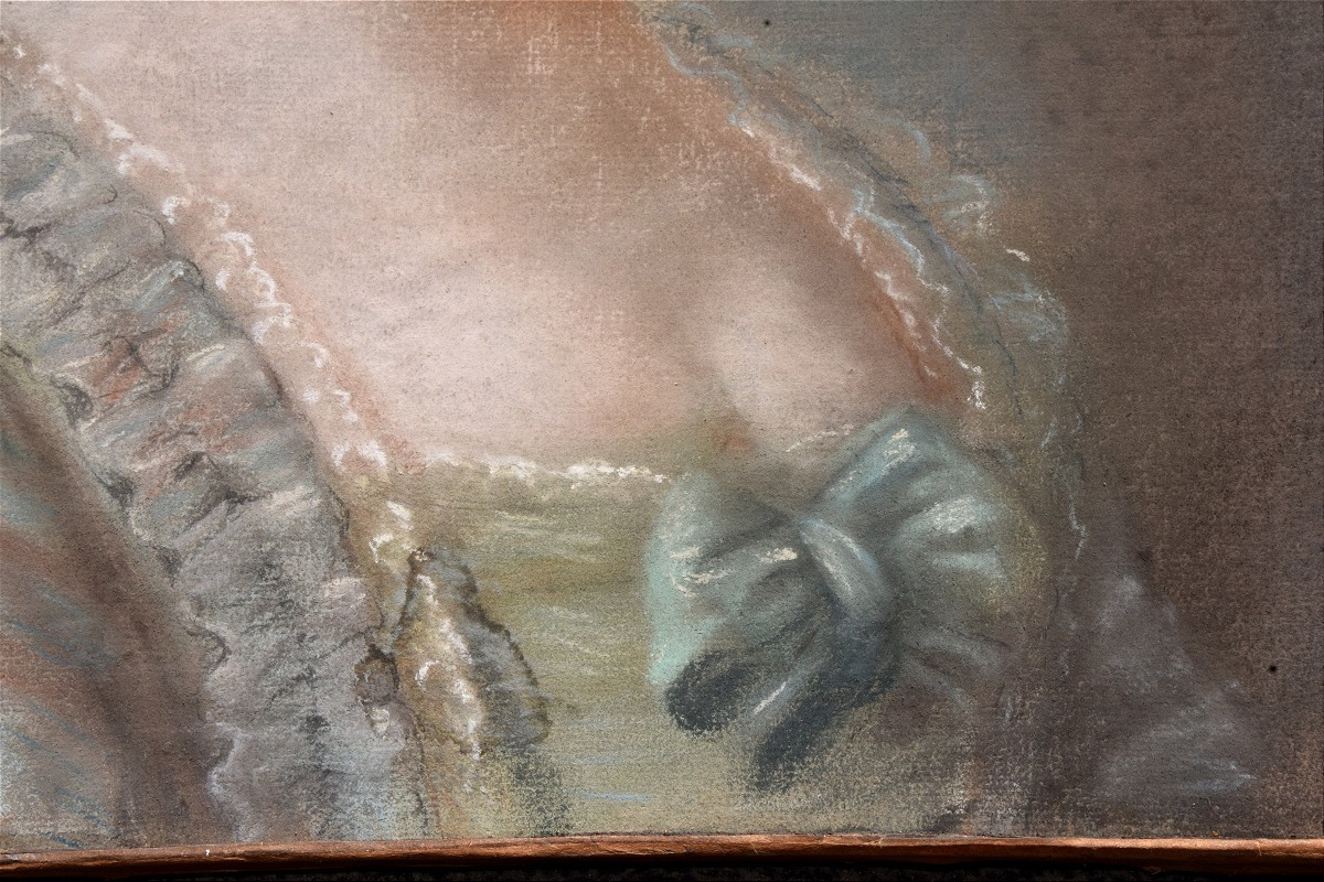 Charles-Paul-Jérôme Bréa 1740 - 1820. Portrait de Renée Casselle à l'âge de 23 ans .-photo-4