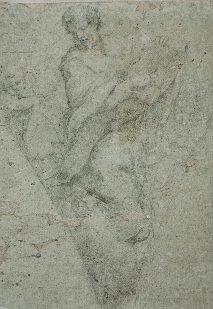 Attributed To Giovanni Lanfranco 1582 - 1647. Study Of A Prophet.