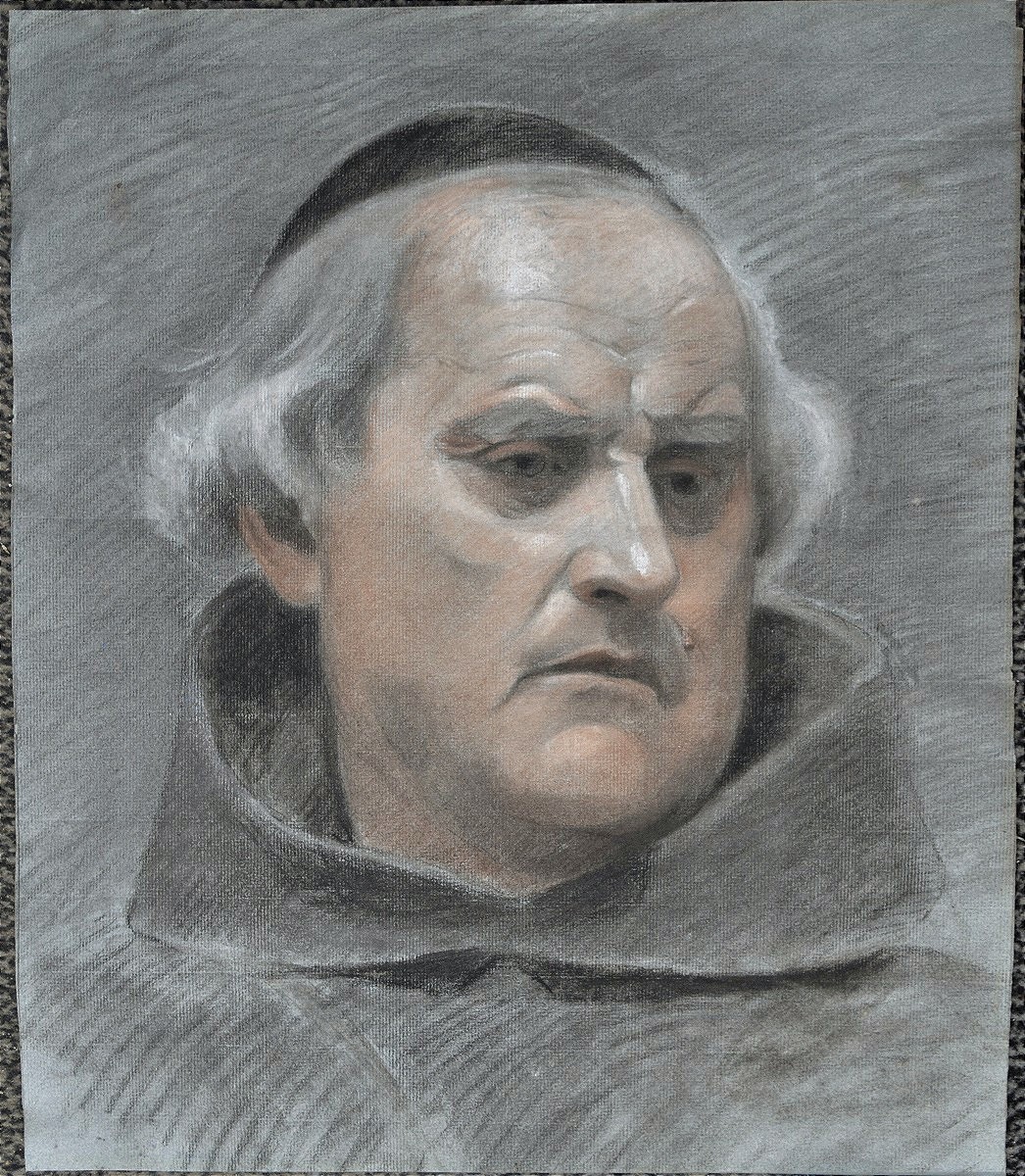 French School, 18th Century. Portrait Of A Canon.