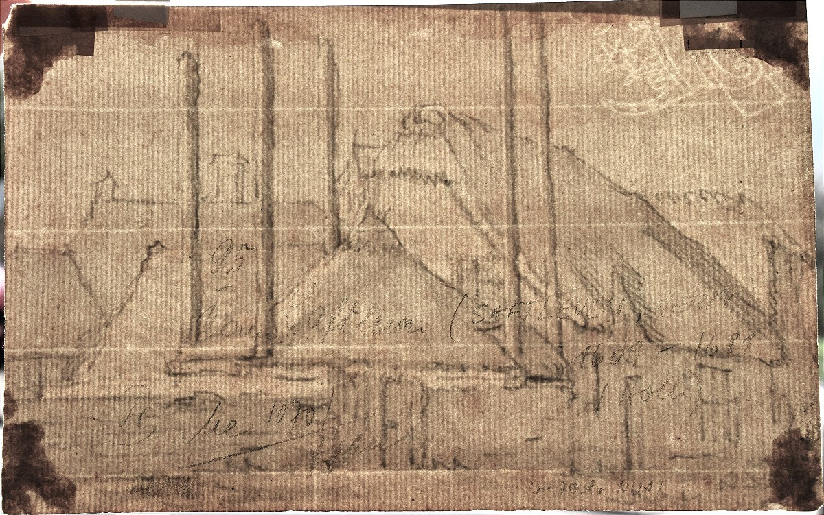 Cornelis Saftleven 1607 - 1681. Vue de chaumières avec cheminées.-photo-3