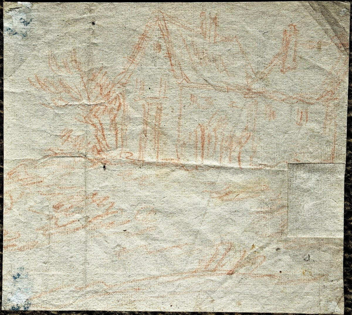 Northern School, 17th Century. Studies Of Figures; On The Reverse, A Study Of A House.-photo-2
