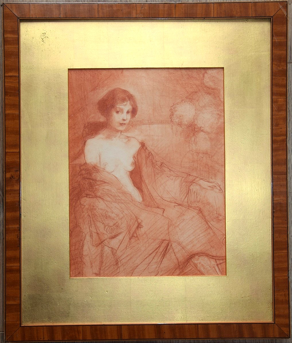 English School, Circa 1920. Portrait Of A Seated Woman.