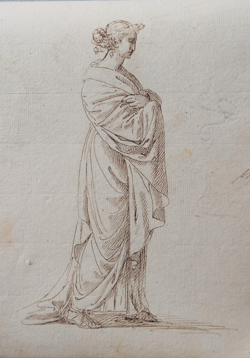 Ecole du Nord néoclassique, vers 1800. Groupe d'apôtres.-photo-2