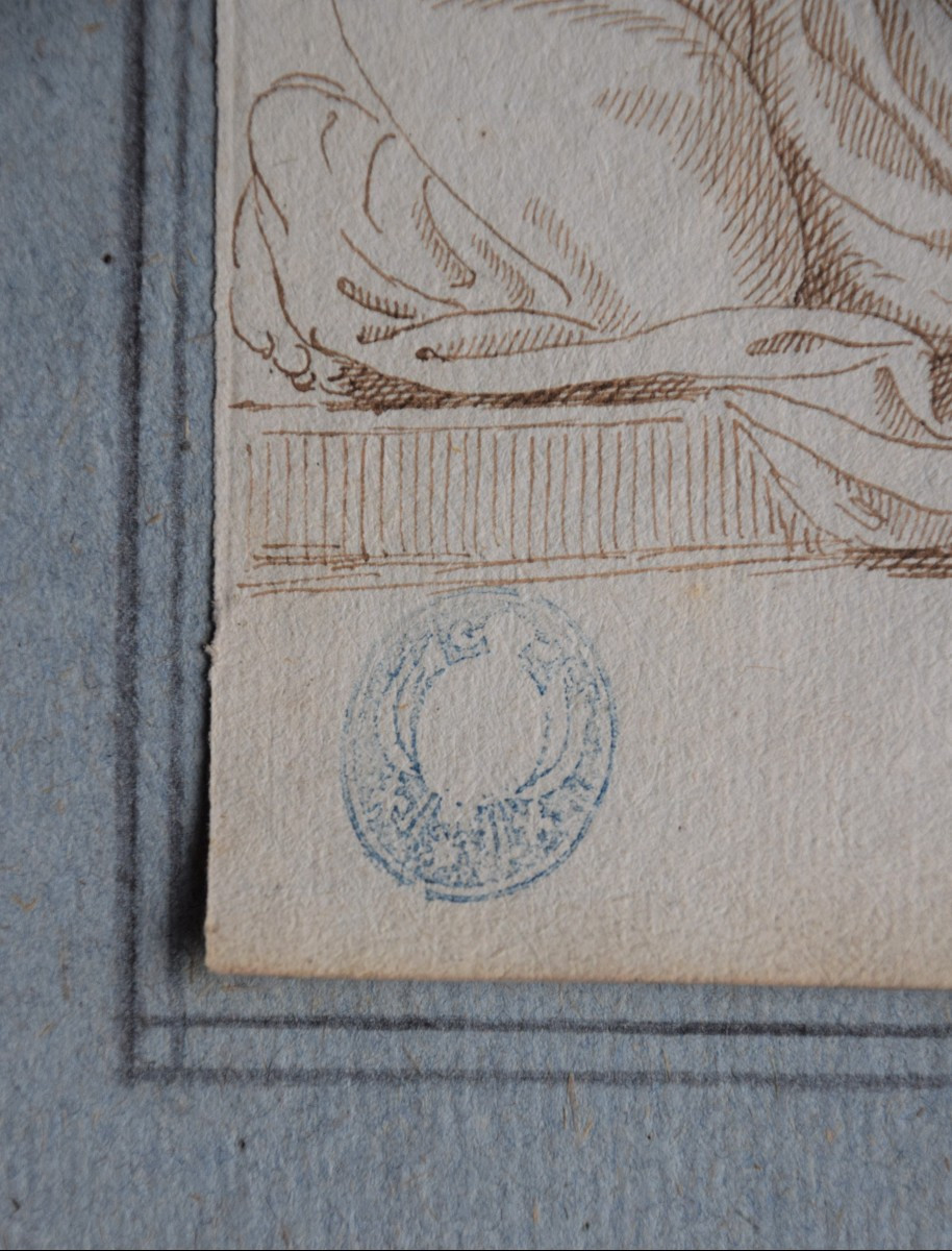 Ecole du Nord néoclassique, vers 1800. Groupe d'apôtres.-photo-3