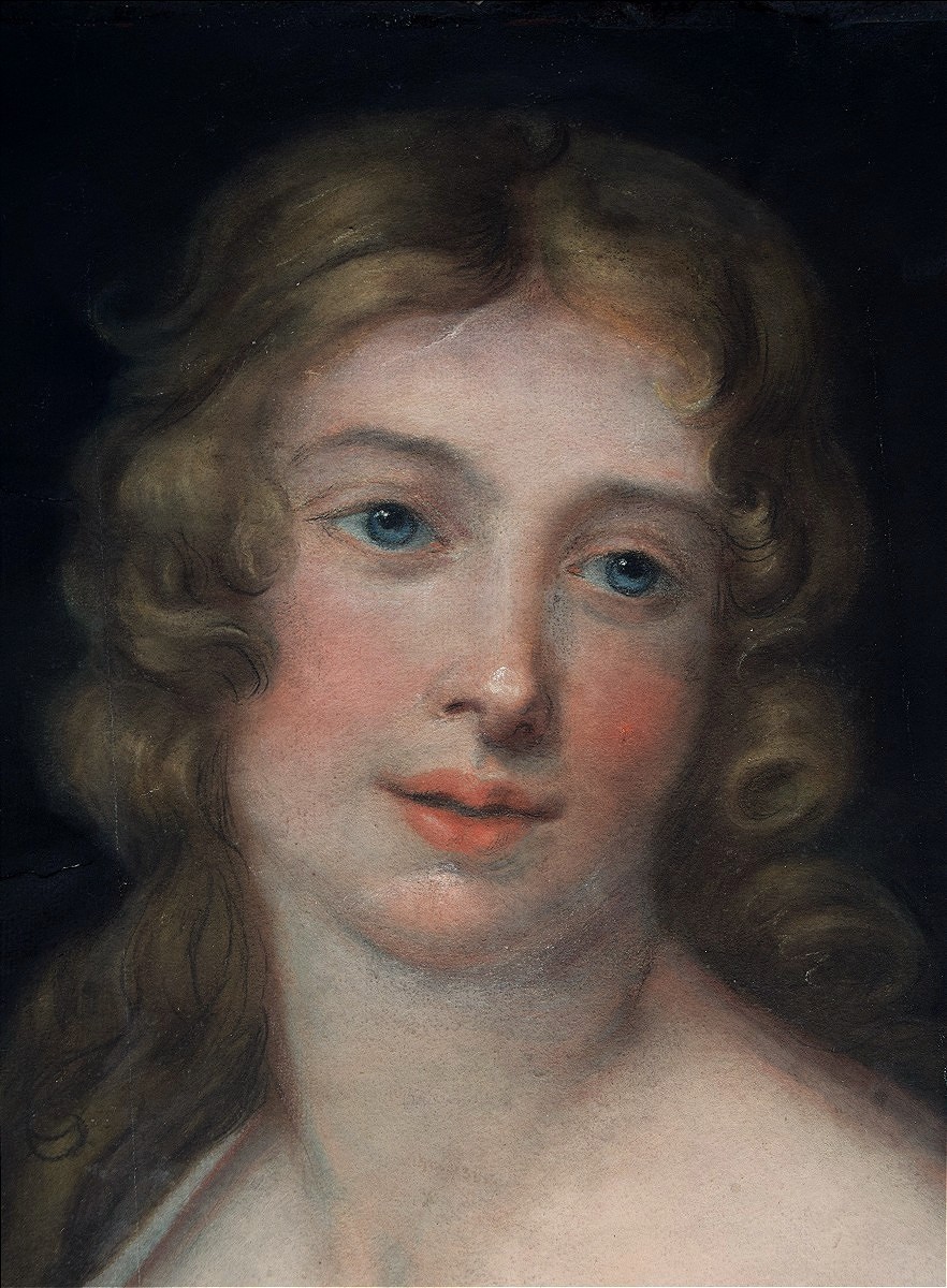 French School, Circa 1800. Portrait Of A Young Woman.-photo-2