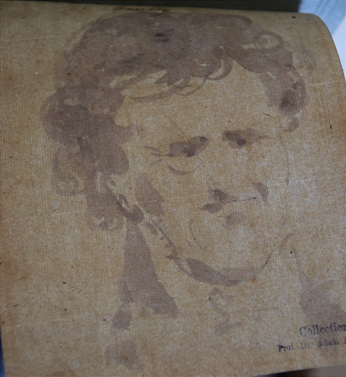 Jean-Baptiste Isabey 1767-1855. Portrait-charge de Boully. Coll du Marquis de Chennevières.-photo-3
