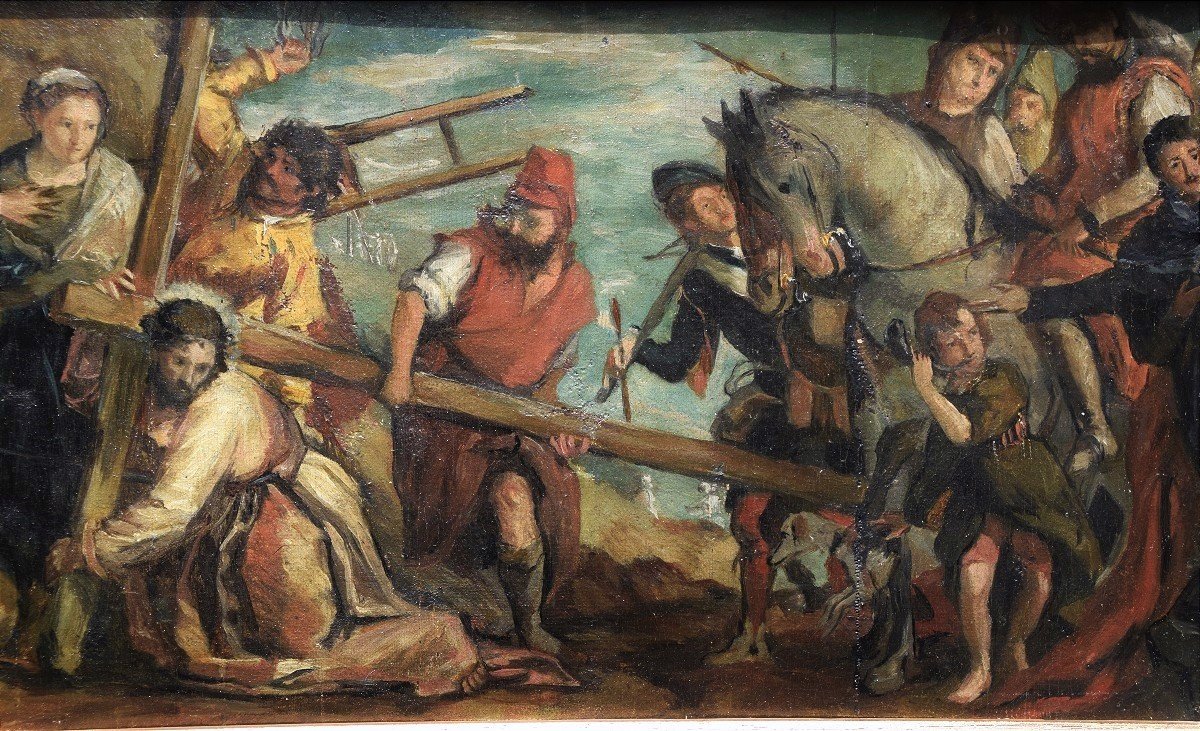 19th Century School, After Veronese. The Carrying Of The Cross.