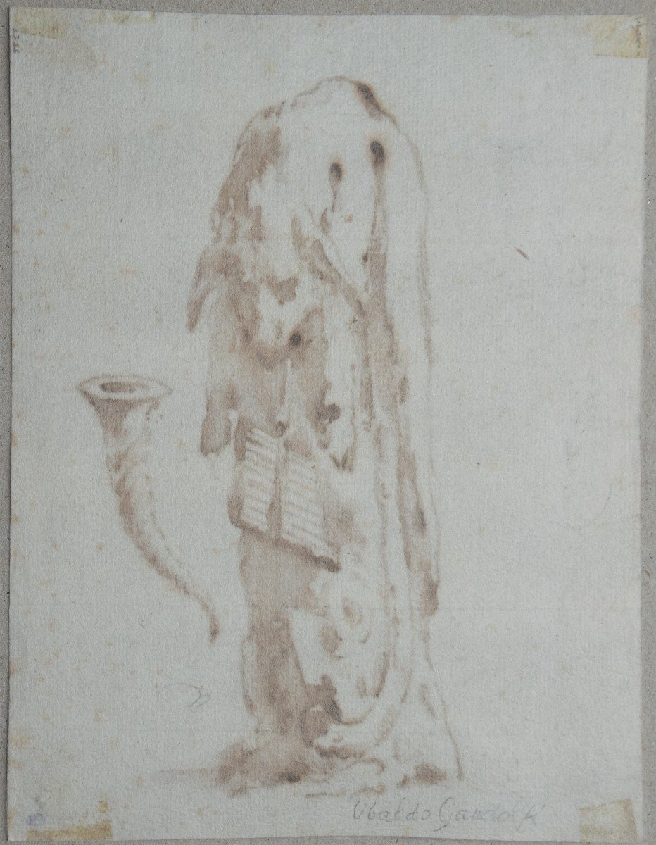 Pietro Anronio Novelli. Trophée en l'honneur d'Apollon aux détriments de Pan. coll Polakovits.-photo-3