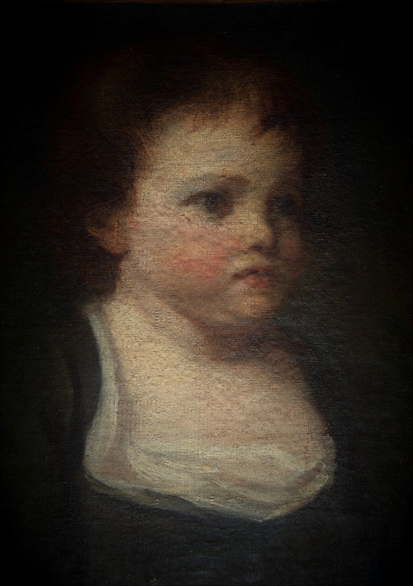 Ecole française du XVIIIè. Portrait d'enfant.