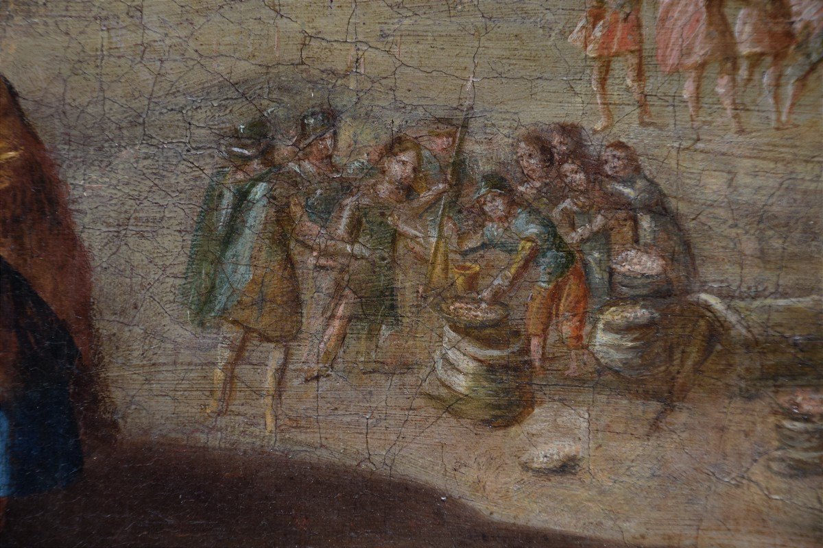 Flemish School, C. 1600. Joseph Recognized By His Brothers.-photo-1