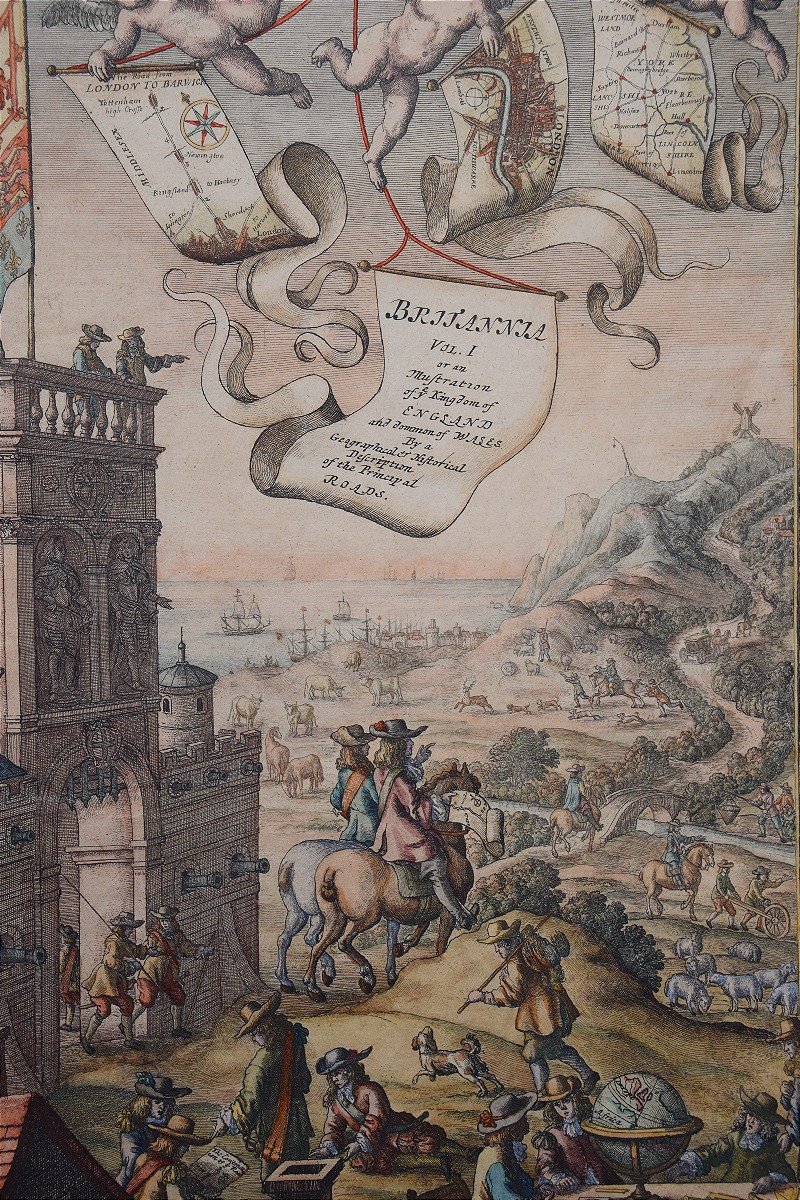 Wenzel Hollar. Frontispiece From John Ogilby’s *britannia*—1675.-photo-2