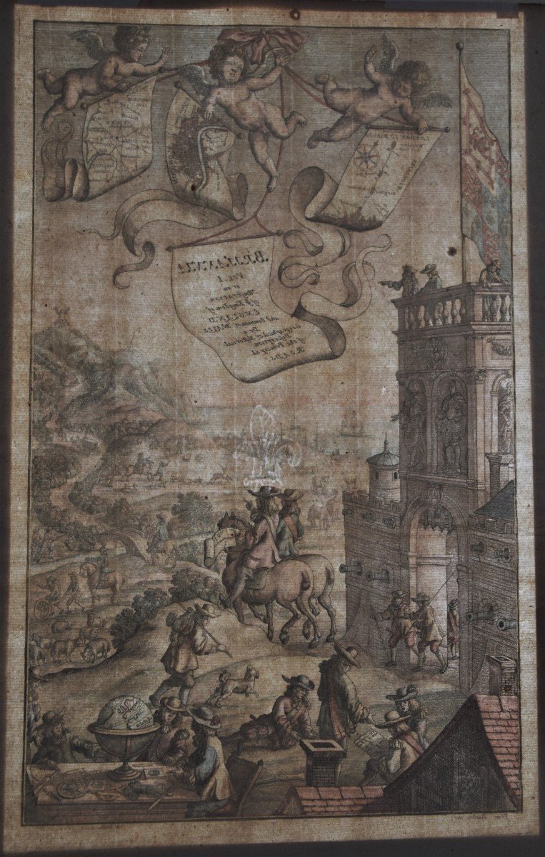 Wenzel Hollar. Frontispiece From John Ogilby’s *britannia*—1675.-photo-4
