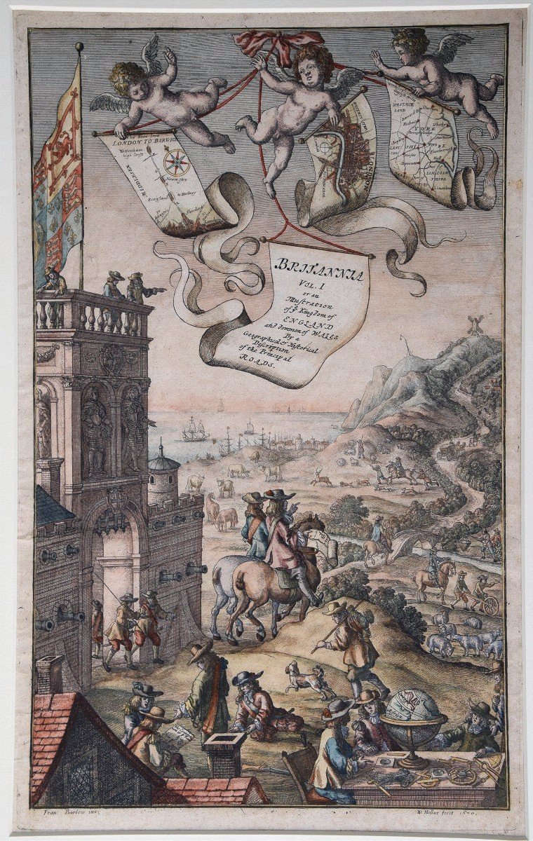 Wenzel Hollar. Frontispiece From John Ogilby’s *britannia*—1675.