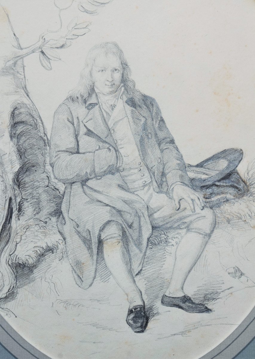 French School, Circa 1800. Portrait Of Bernardin De Saint Pierre.-photo-3