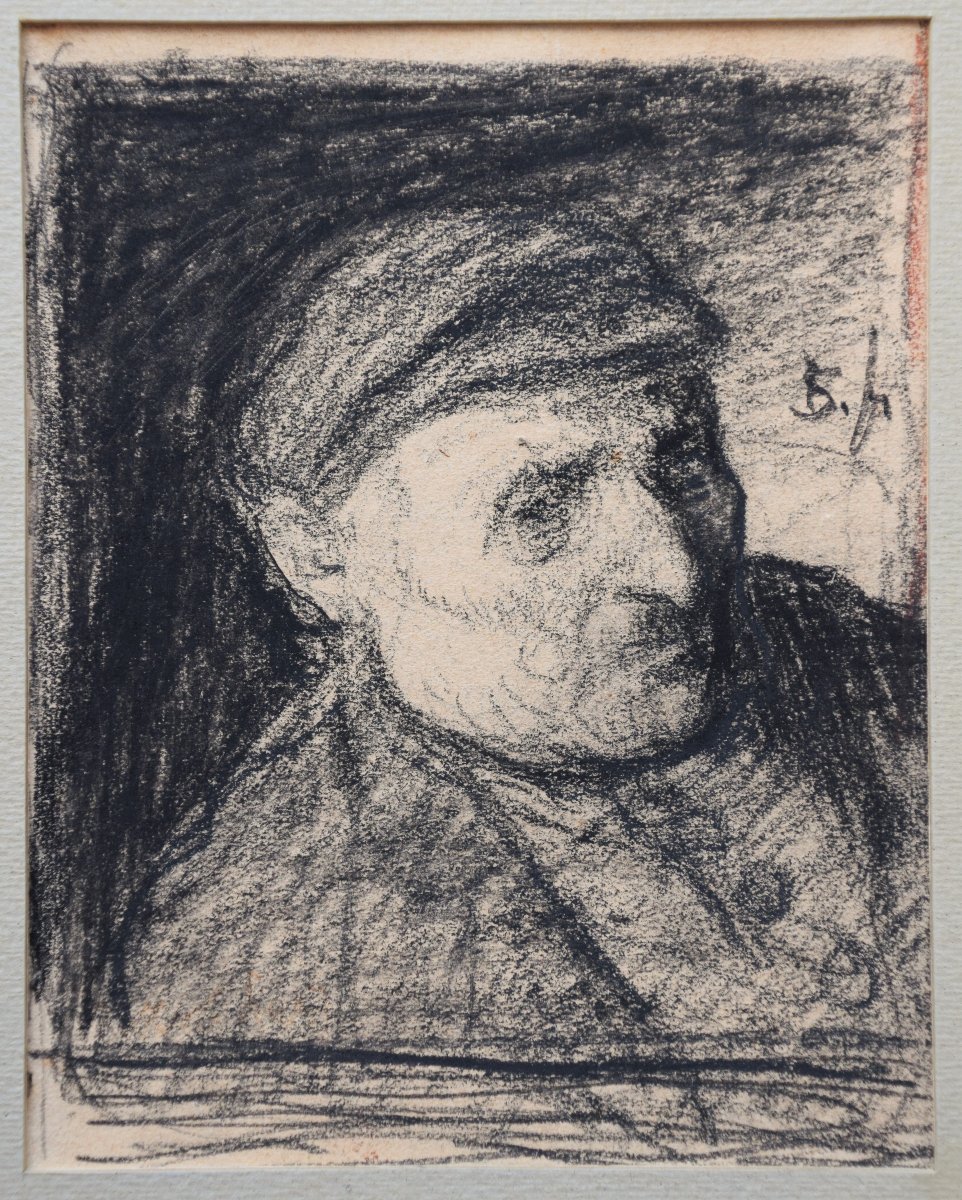 Jacob Smits, 1855–1928. Portrait Of A Peasant.-photo-2
