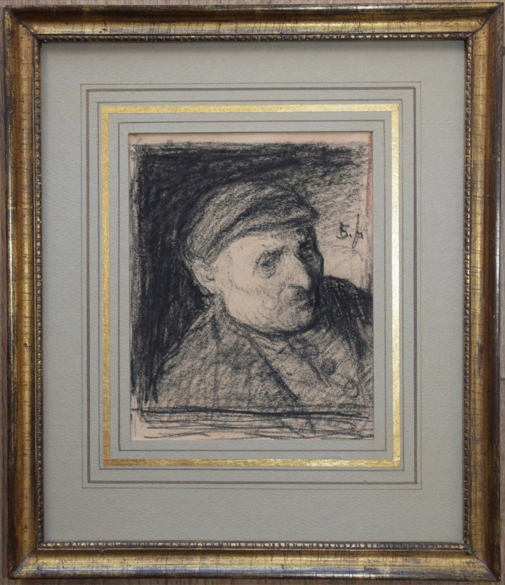 Jacob Smits, 1855–1928. Portrait Of A Peasant.