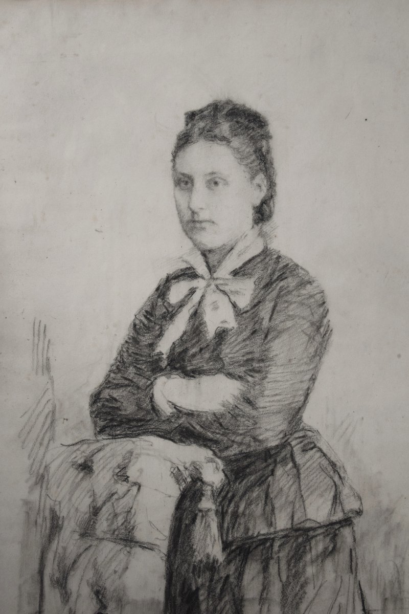 Raffaele Laudati, 1862–1941. Portrait Of A Woman.-photo-2