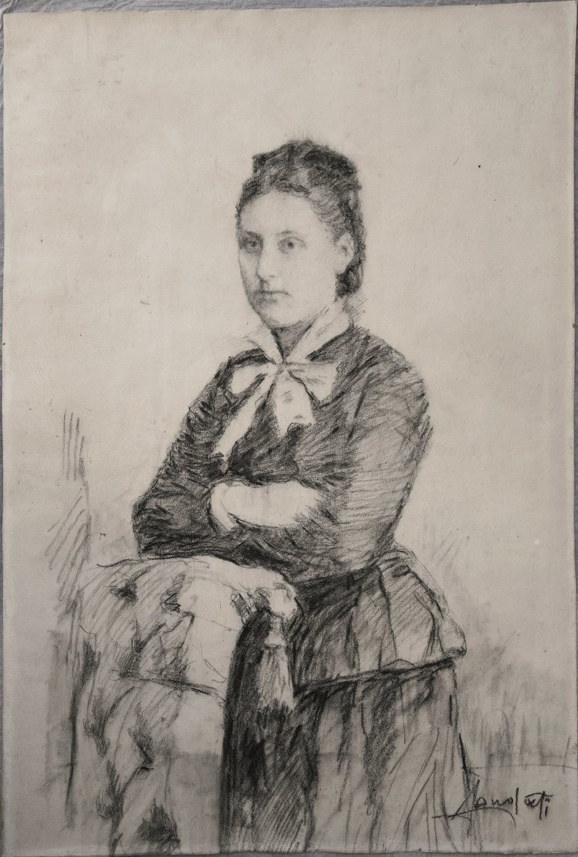 Raffaele Laudati, 1862–1941. Portrait Of A Woman.
