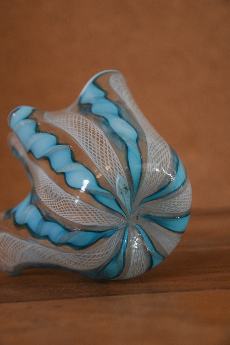 Fazzoletto Zanfirico Vase, Murano, Circa 1960-photo-3