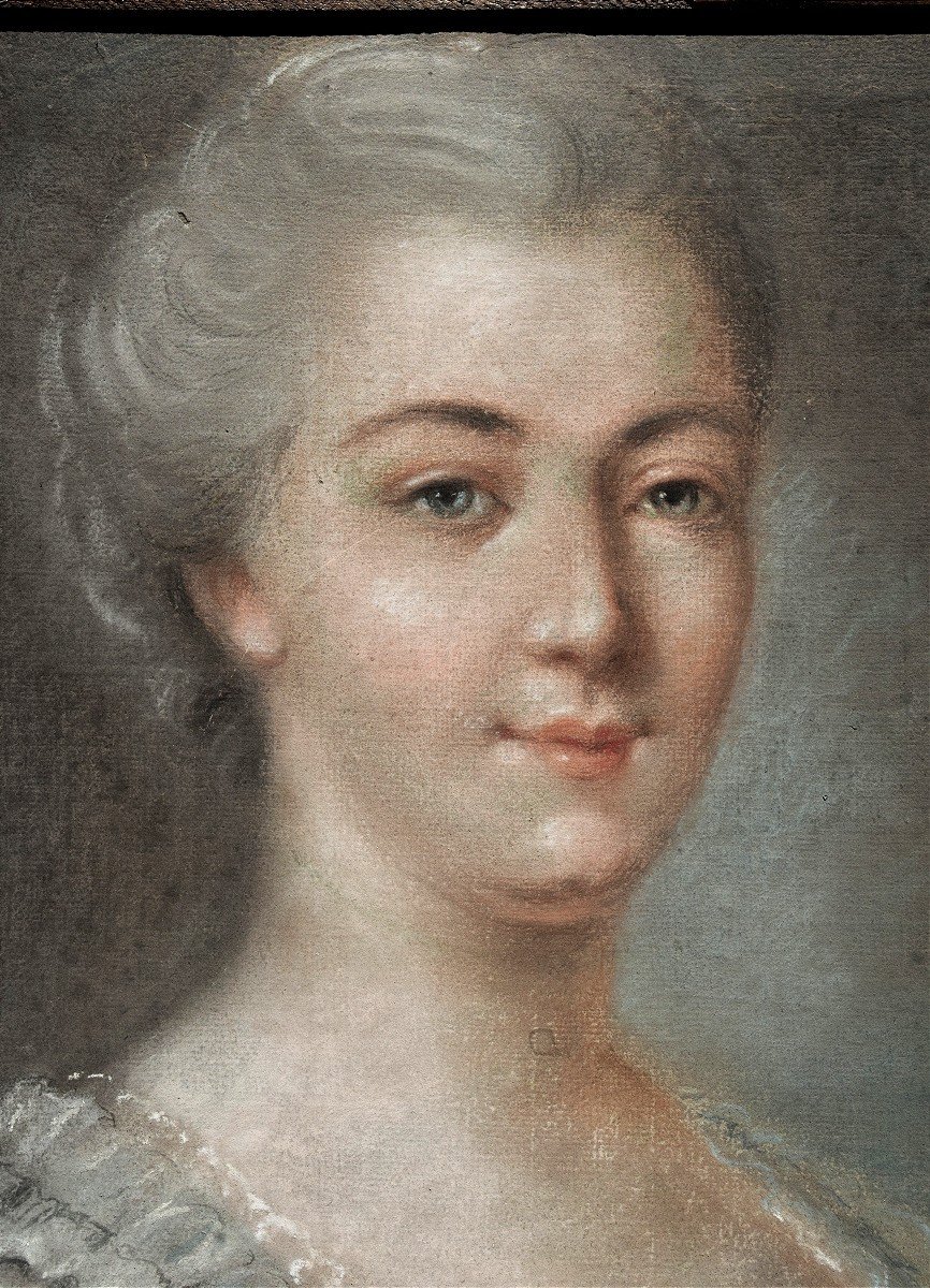 Charles-paul-jérôme Bréa, 1740–1820. Portrait Of Renée Casselle At The Age Of 23.-photo-2