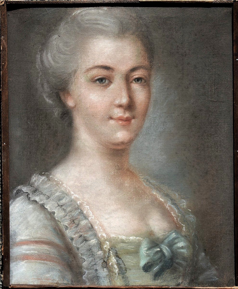 Charles-paul-jérôme Bréa, 1740–1820. Portrait Of Renée Casselle At The Age Of 23.
