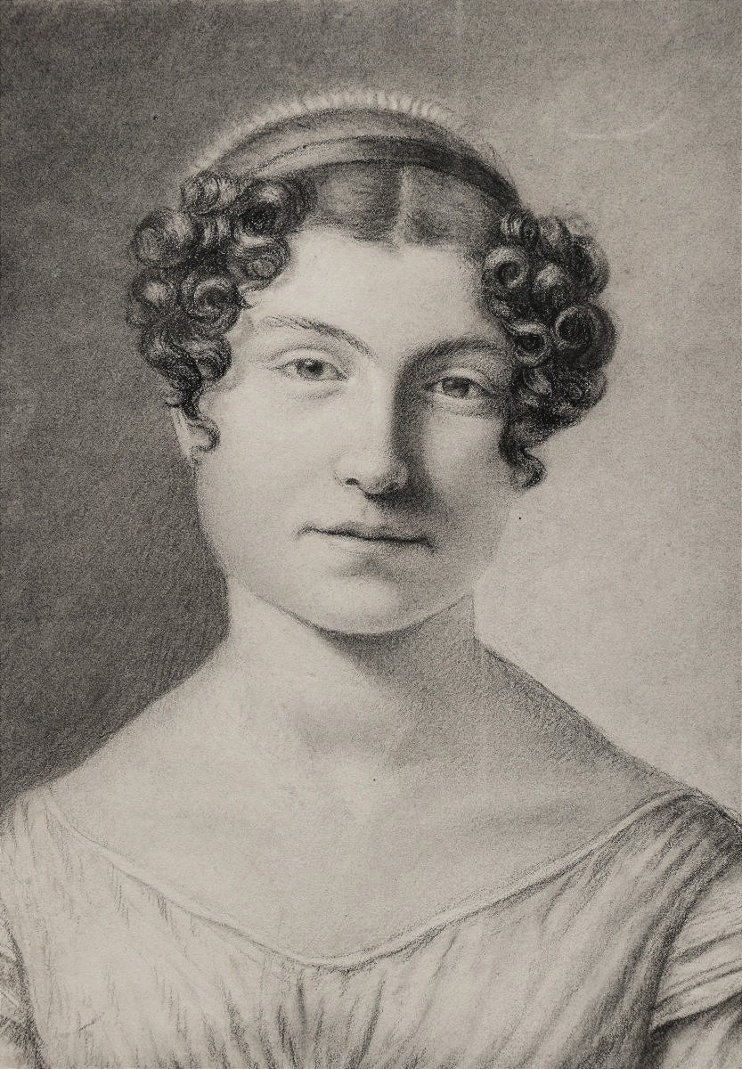 19th-century School. Portrait Of A Woman.