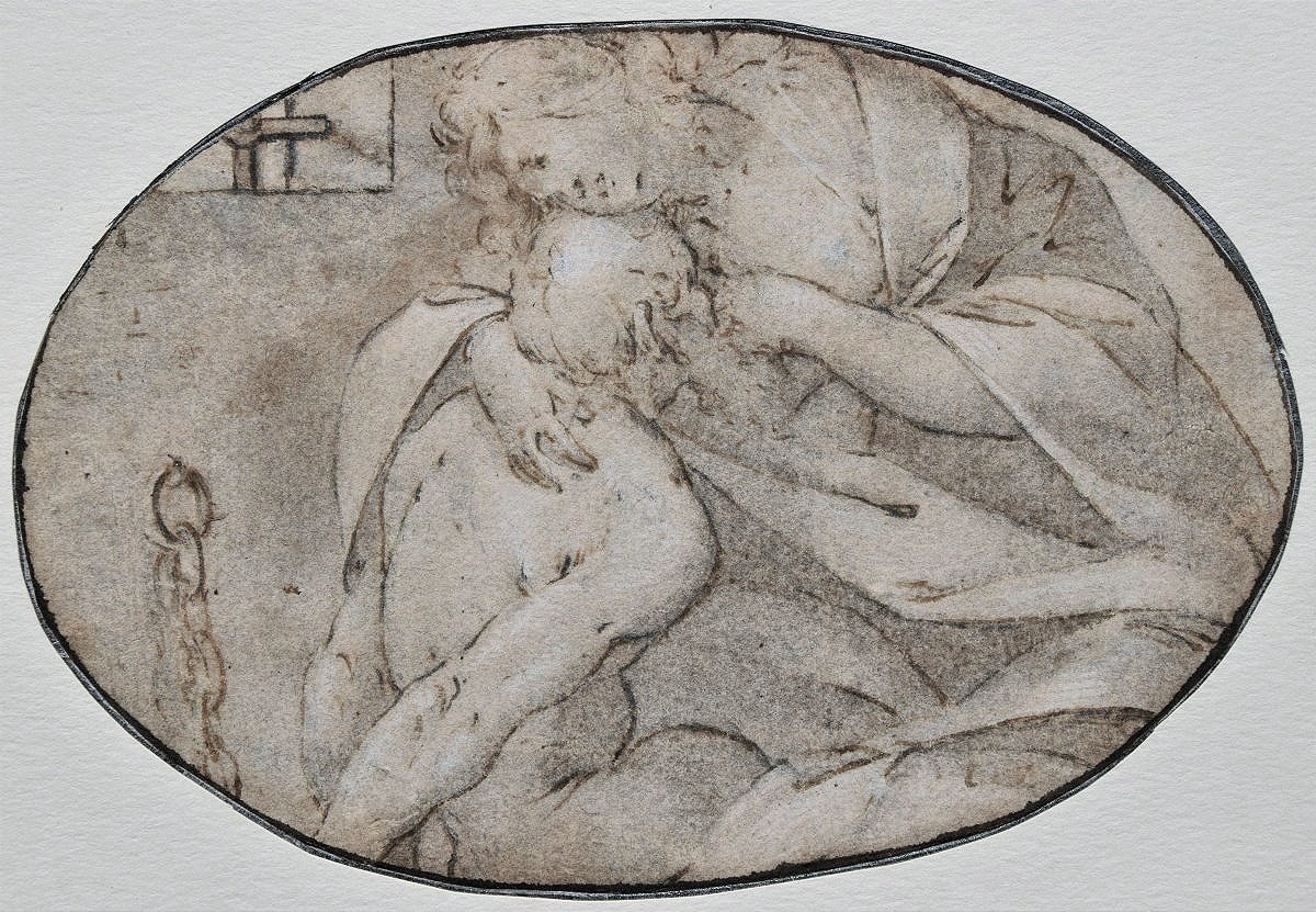 Prague School, Circa 1600. *roman Charity*.