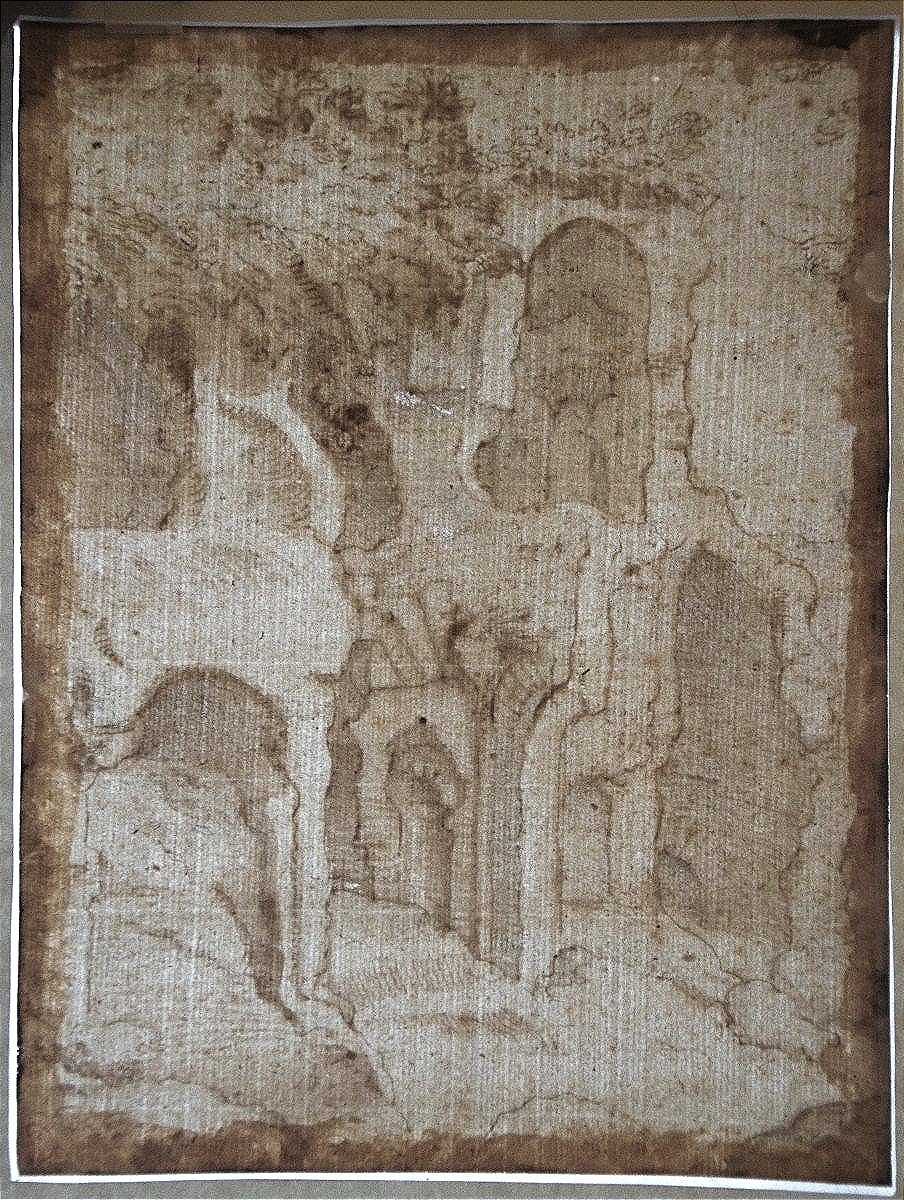 17th-century Dutch School. View Of Ruins, Probably The Palazzo Maggiore In Rome.-photo-3