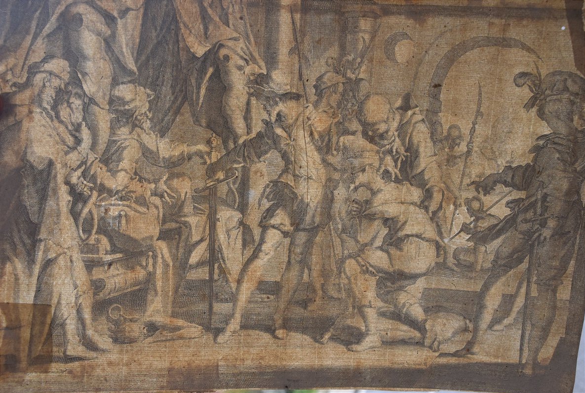 Willem Van Swanenburgh. Le Comte Guillaume d'Orange ordonne la décapitation de son bailli.-photo-4
