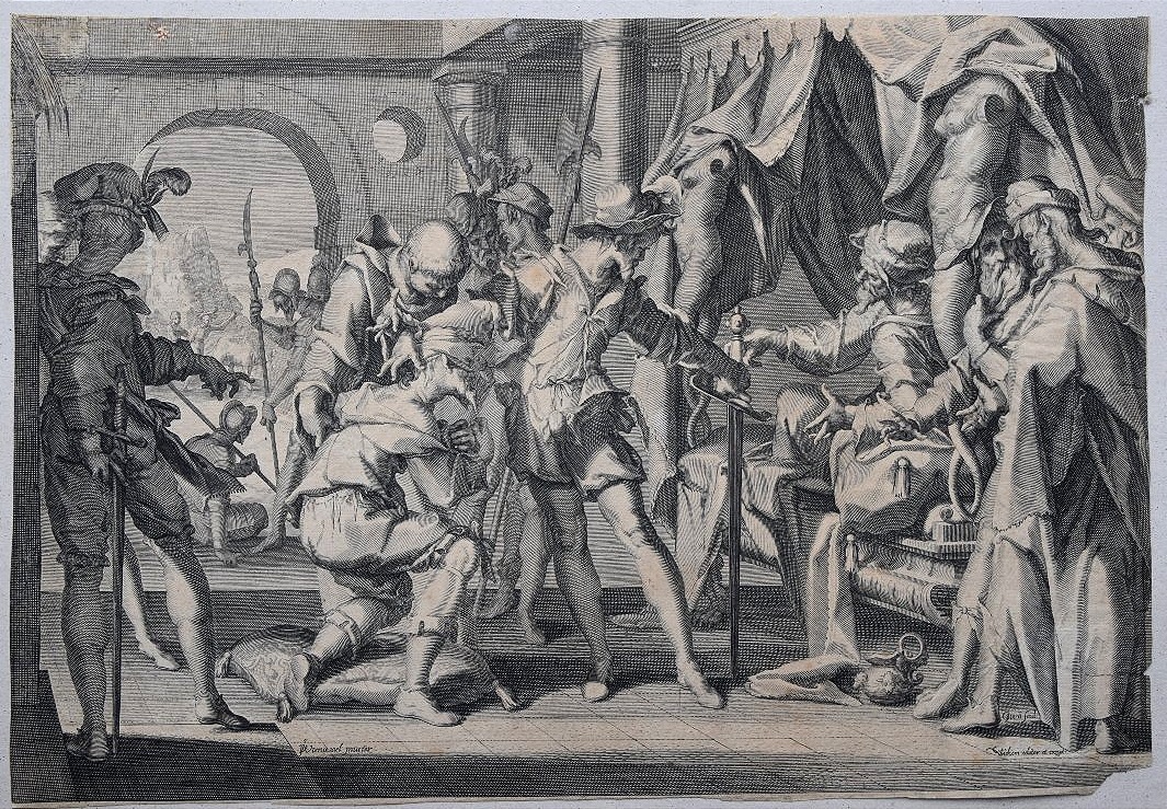 Willem Van Swanenburgh. Le Comte Guillaume d'Orange ordonne la décapitation de son bailli.