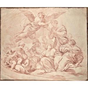 Ecole française, vers 1700. Scène mythologique.