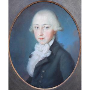 Ecole allemande, vers 1800. Portrait d'homme.