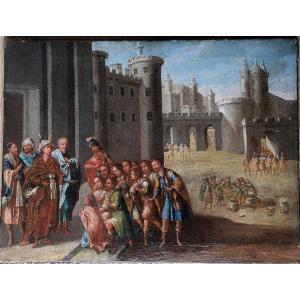Flemish School, C. 1600. Joseph Recognized By His Brothers.