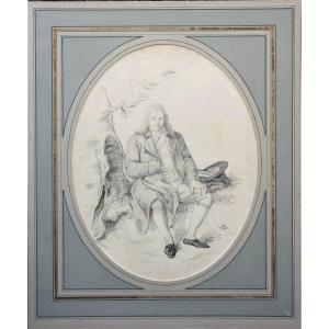 Ecole française, vers 1800. Portrait de Bernardin de Saint Pierre.