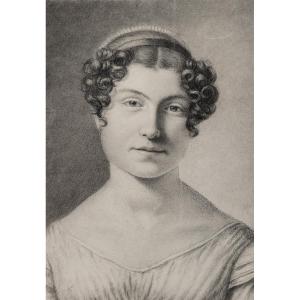 19th-century School. Portrait Of A Woman.