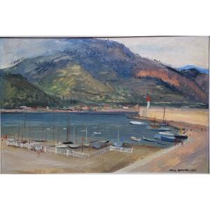 Frans Depooter 1898–1987. View Of The Port Of Menton In 1952.